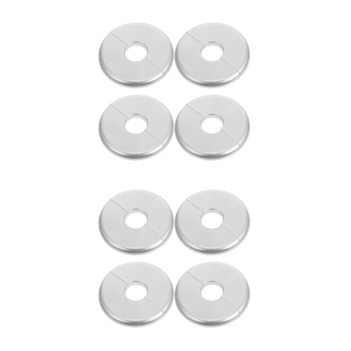 8Pièces Cache-Trous Pour Rampe D'échelle Argenté Durable ABS 2