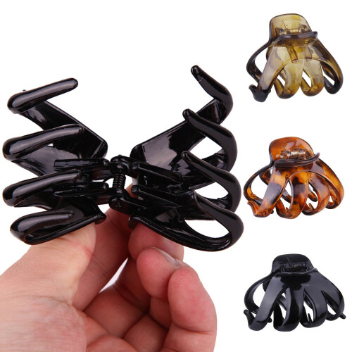 4-pack stora plasthårklor 8 cm breda 1
