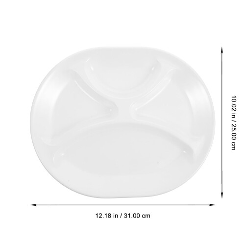 Assiette compartimentée en mélamine à 4 compartiments (moins de 5 $), idéale pour les repas. 2