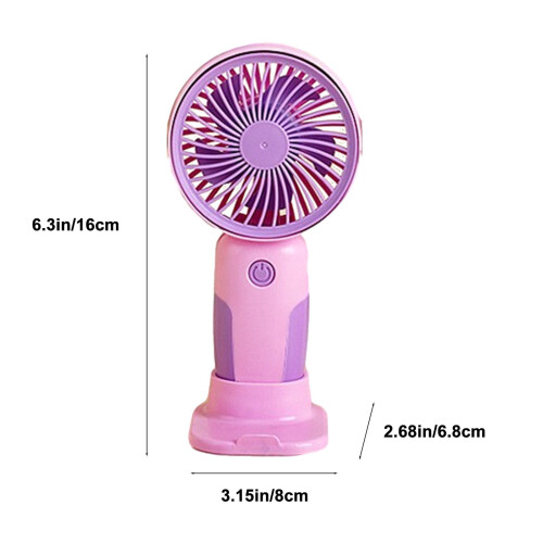 Ventilateur portable rechargeable USB avec support 2