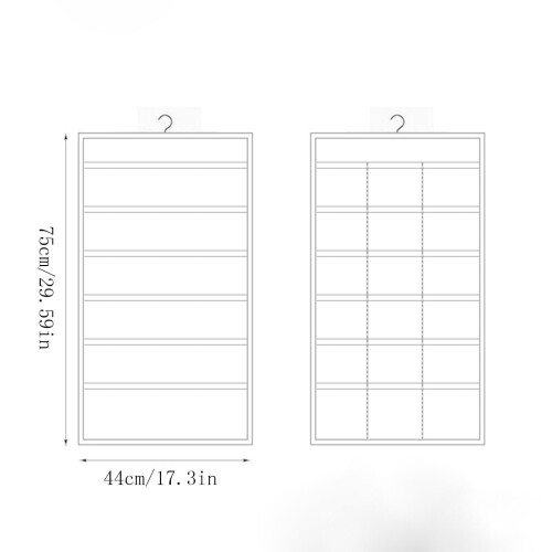 Hängender Kleiderschrank-Organizer mit Netztaschen 1