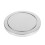 Bathroom Trash Can Lid Replacement Office Garbage Bin Cover Silver 6