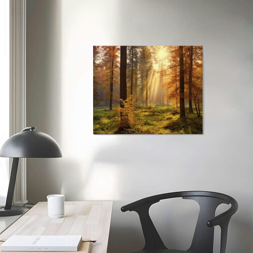 Quadro em tela "Floresta Misteriosa" (20x16 polegadas) 2