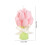 Pink Tulip Scented Candle Floral Shape Romantic Gift 2
