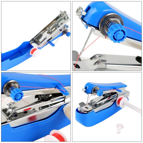 FRCOLOR handheld mini sewing machine portable cordless 3 pcs 1