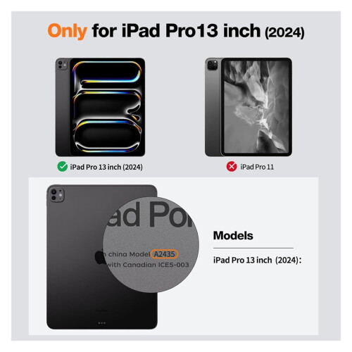 Touch Keyboard Mouse & Pencil Case compatible with iPad Pro 13'' 2024 - Ultimate Accessory Bundle 1