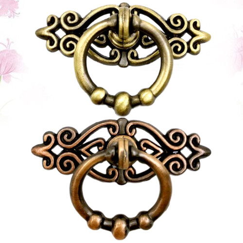 KALLORY antike Schrankknöpfe, rotbronze, 2 Stück 2