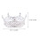 Corona vintage con strass per donna – Lega, rotonda, 6,5x 2