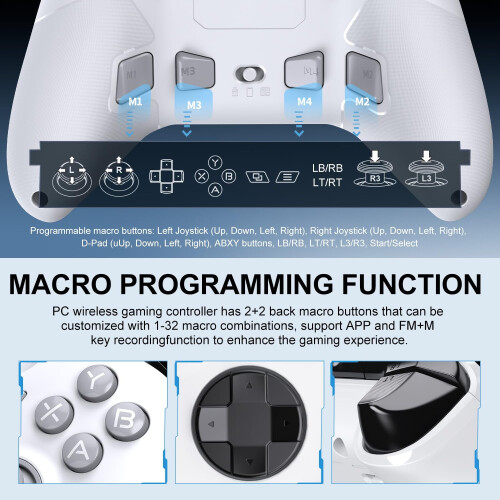 P5 Wireless Gaming-Controller mit Hall-Effekt-Joysticks 2