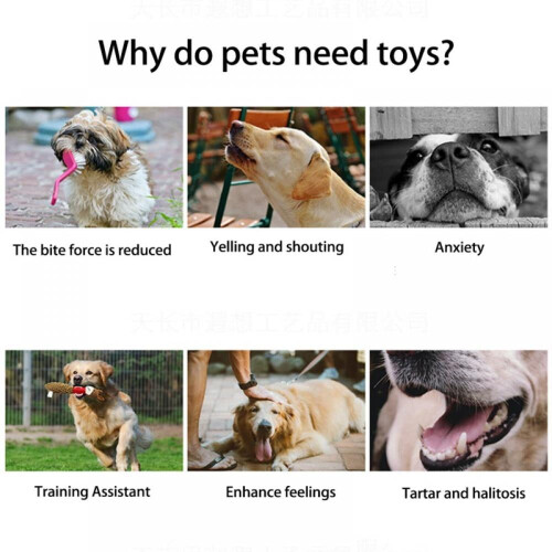 Ame Dog Squeaky Plush Toy Natural Durable for Small Medium 1