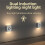 Motion Sensor Light LED Type C Rechargeable Wireless Night Light for Bedroom Staircase Hallway Indoor Lighting 1
