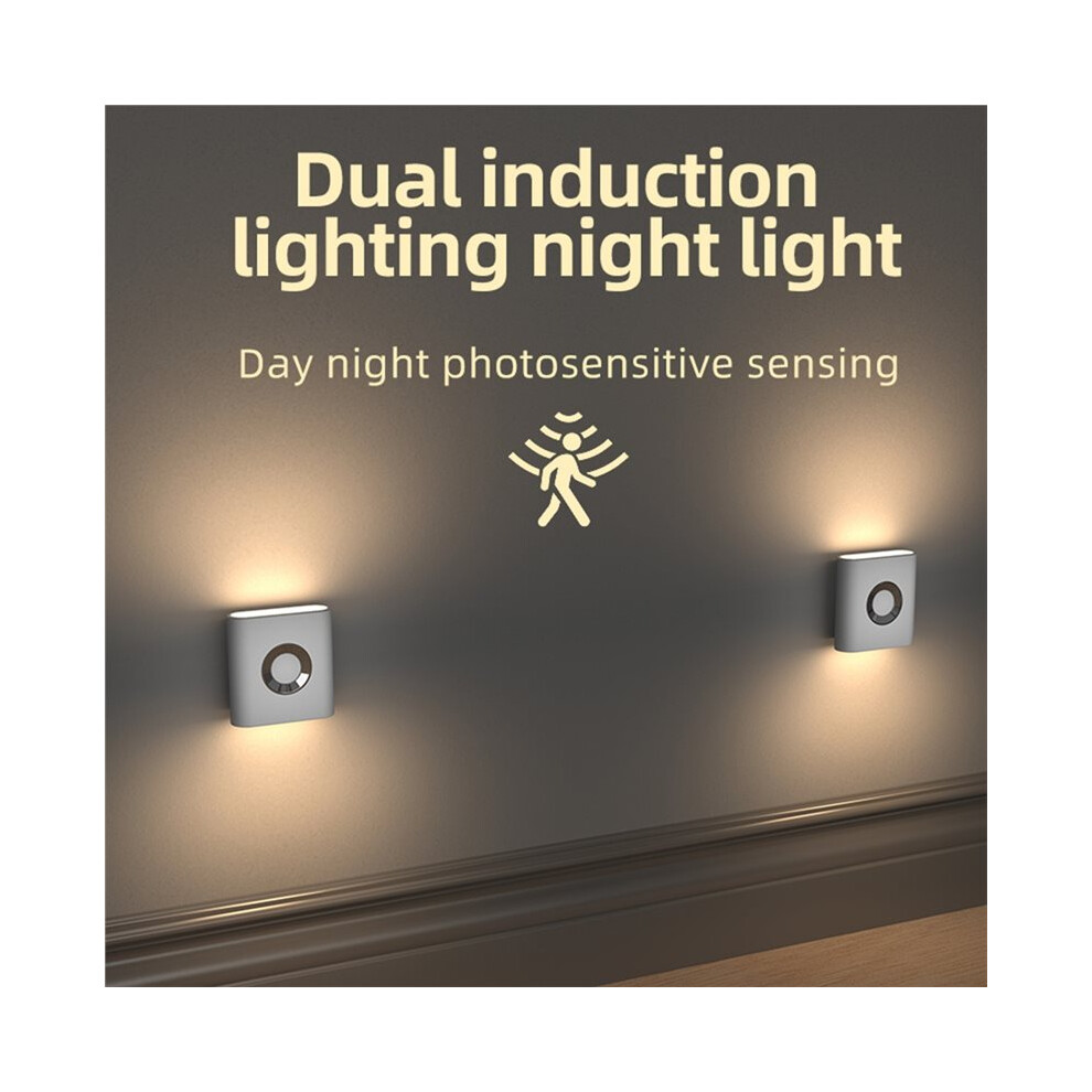 Motion Sensor Led Type C Rechargeable Wireless Night For Bedroom Staircase Hallway Indoor Ing Light 4714067609613