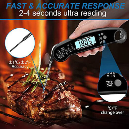 Digitales Fleischthermometer mit Sonde und Sofortanzeige 1