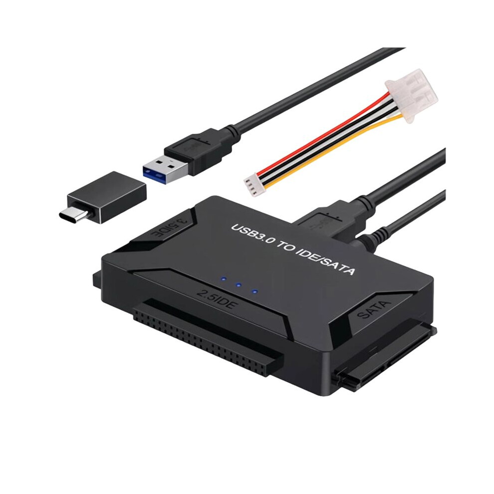 Ide To Usb 3.0 Adapter For 2.5/3.5-Inch Hdd Ssd External Ide Hard Disk Adapter Hard Drive Adapter Au Plug 6133053072862