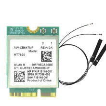 MT7920 WIFI6 Card 1800Mbps Bluetooth5.2 2.4G/5.8G AX1800 M.2 NGFF Wireless WiFi Adapter Card for Win10/Win11