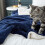 Κουβέρτα Sherpa Fleece Queen Size Navy Blue 4
