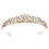 Tiara de aleación dorada para mujer 4