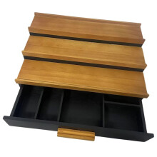 Organizzatore In Legno per Profumi A 3 Livelli, Espositore per Gioielli, Cosmetici e Trucchi, con Cassetto
