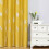 Yellow blackout curtains 42x84 inch silver palm tree 2