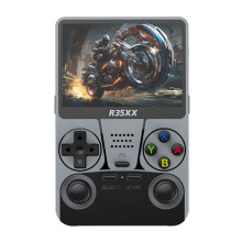 Console de Jogos Portátil R35XX com Tela IPS de 3,5 Polegadas, 128 GB de Armazenamento, Wi-Fi, Sistema Arkos e Bateria de 3200 MAh B