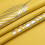 Yellow blackout curtains 42x84 inch silver palm tree 7