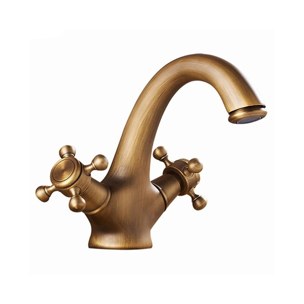 Tauoh Faucet Bathroom Faucet Mixer In The Bathroom Washbasin Taps Mixer With Two Handles Deck Mounted Hot Cold Water