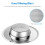 3PCS Steel Kitchen Sink Mesh Strainers Basket Drain Stainless Filter 4.5" 3
