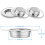 3PCS Steel Kitchen Sink Mesh Strainers Basket Drain Stainless Filter 4.5" 5
