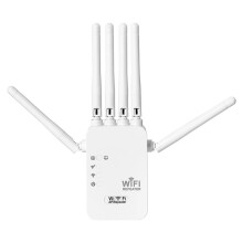 Répéteur WiFi Sans Fil 1200 Mbps, Routeur de Signal 2,4 GHz et 5,8 GHz, Amplificateur WiFi Longue Portée 802.11n, Prise UE