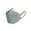 50-pak KN95 ansigtsmasker sorte fiskeformede 3D-design 2