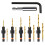 12Pc HSS Adjustable Countersunk Drill Bits for Woodworking, Sizes 4, 6, 8, 10, 12, WithMagnetic Extension Drill Bit 1
