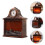 Fireplace Lamp Coffee Color Plastic 39x11.8in USB Powered 1 7