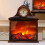 Fireplace Lamp Coffee Color Plastic 39x11.8in USB Powered 1 8