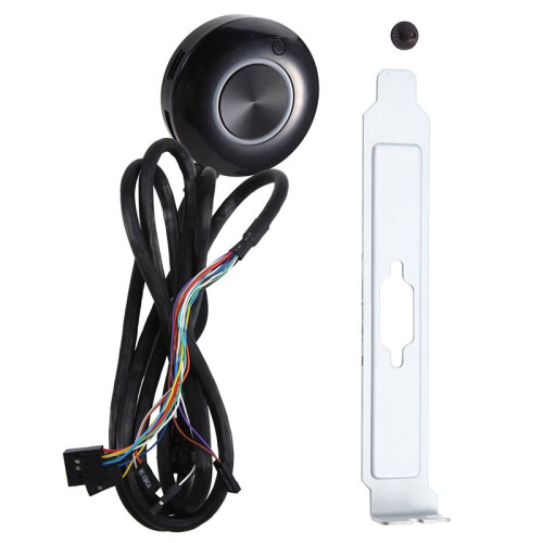 Computer Desktop  Button with Dual USB Audio Desktop Host External Boot Button Adhesive