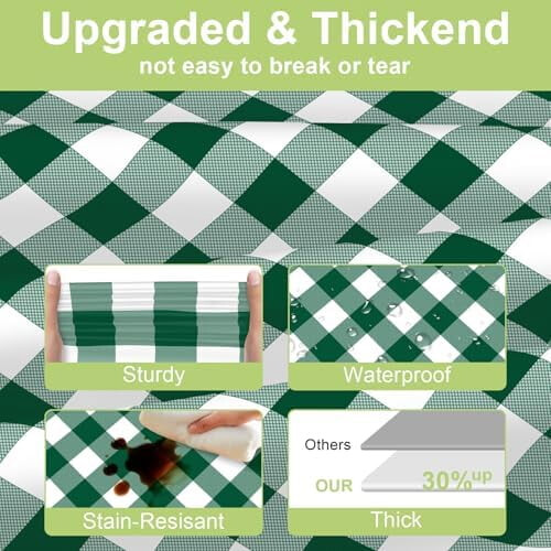 Hellrosa Einwegtischdecken, 6 Stück, 54 x 108 Zoll 2
