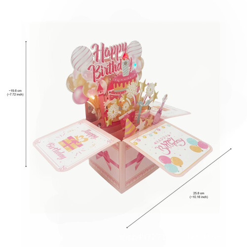 3D κάρτα Love Owl Pop-Up με μουσική και φώτα 2