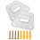 Support mural pour ventilateur, fixation réglable par clip, robuste, argenté 7