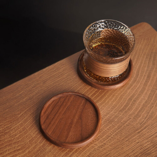 Set di 4 sottobicchieri in legno 2