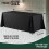 Svart rektangulär plastduk 70x120 tum 2