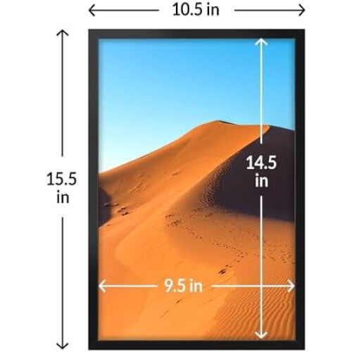 Μαύρη Κορνίζα 11x14 με HD Plexiglass, 1 Συσκευασία 2