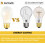 A19Matterede LED Edison-pærer E26 4W4000K400lm6-pak 3