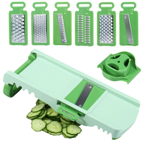 Mandoline pliable à 6 lames avec protège-main 2