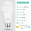 Lâmpada LED A19 com sensor crepuscular, 9W, 5000K, soquete E26 (pacote com 4) 4