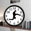 Ceas de perete Silly Walk în stil Monty Python, decor silențios 3