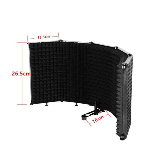 Microphone Isolation Shield 5-Panel Adjustable 2