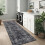 Black Kitchen Runner Rug Washable Non-Slip 2 ft x 8 ft 7
