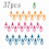 Thread and Bobbin Storage Organizer - 37 Pcs Bobbin Holders for Sewing Thread Spools (Color Mix) 7