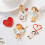 Broche esmaltado con forma de estetoscopio en forma de corazón 2