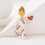 Broche esmaltado con forma de estetoscopio en forma de corazón 4