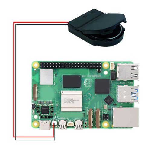 Χωρίς μπαταρία για Raspberry Pi Raspberry Pi5Rtc Ρολόι πραγματικού χρόνου Η τροφοδοσία 2